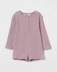 21D1-071 H&M Waffled Cotton Romper - 4 tuổi