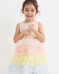 22A2-021 H&M Flounced Tulle Dress - BÉ GÁI