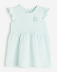 23S4-004 H&M Ruffle-trimmed Jersey Dress - BÉ GÁI