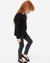 23O1-020 H&M Ruffle-trimmed Top - 3 tuổi