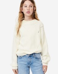 23D2-043 H&M Cotton-blend Sweater - 10-12 tuổi