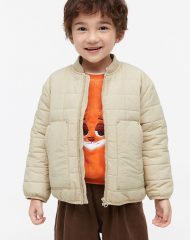 23D2-081 H&M Hooded Quilted Jacket - Áo Khoác - Áo lạnh - Áo len bé trai