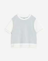 24L1-036 H&M Oversized Double-layer T-shirt - BÉ TRAI