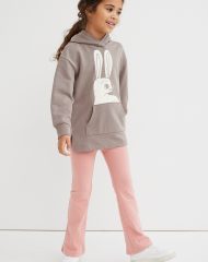 23N1-044 H&M 2-piece Hoodie and Leggings Set - 6-8 tuổi